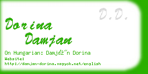 dorina damjan business card
